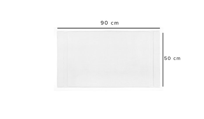 Mijölnir Valencia Hand Toalla de Manos Blanca 80% Algodón 20% Bambú 50 x 90 cm